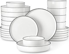 Vajillas rústicas con platos hondos