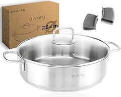 Cazuelas de acero inoxidable sin tapa: ideales para distintos tipos de cocción