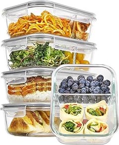 Top recipientes herméticos con compartimentos para almacenar alimentos