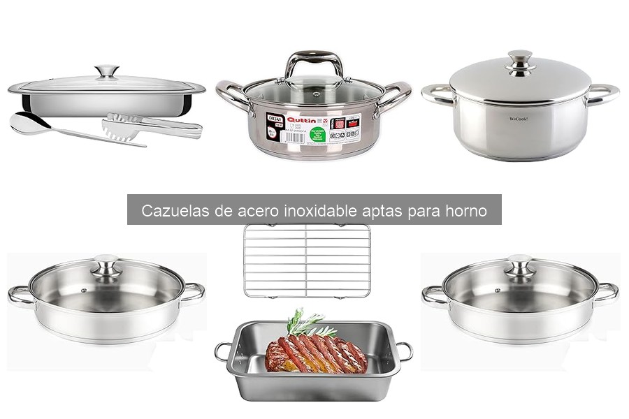 Alternativas a las cazuelas de acero inoxidable para horno