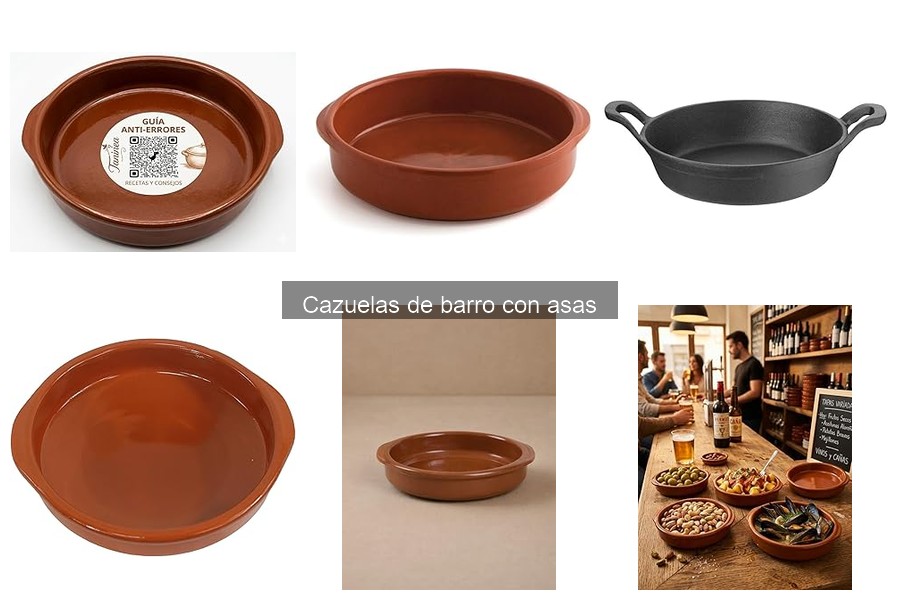Alternativas a las cazuelas de barro con asas en la cocina
