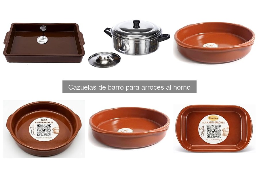Alternativas a las cazuelas de barro para arroces al horno