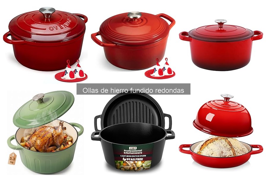 Alternativas a las ollas de hierro fundido redondas