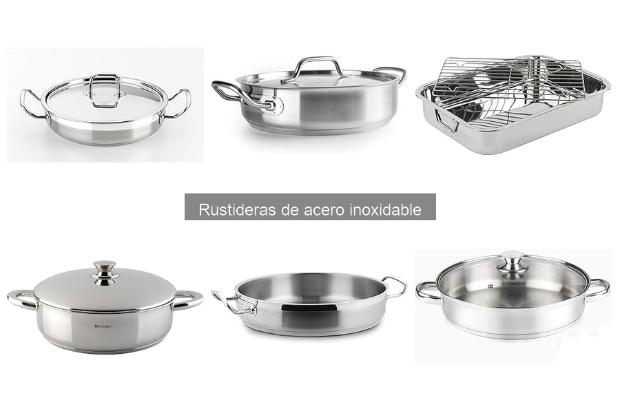 Alternativas a las rustideras de acero inoxidable para asados