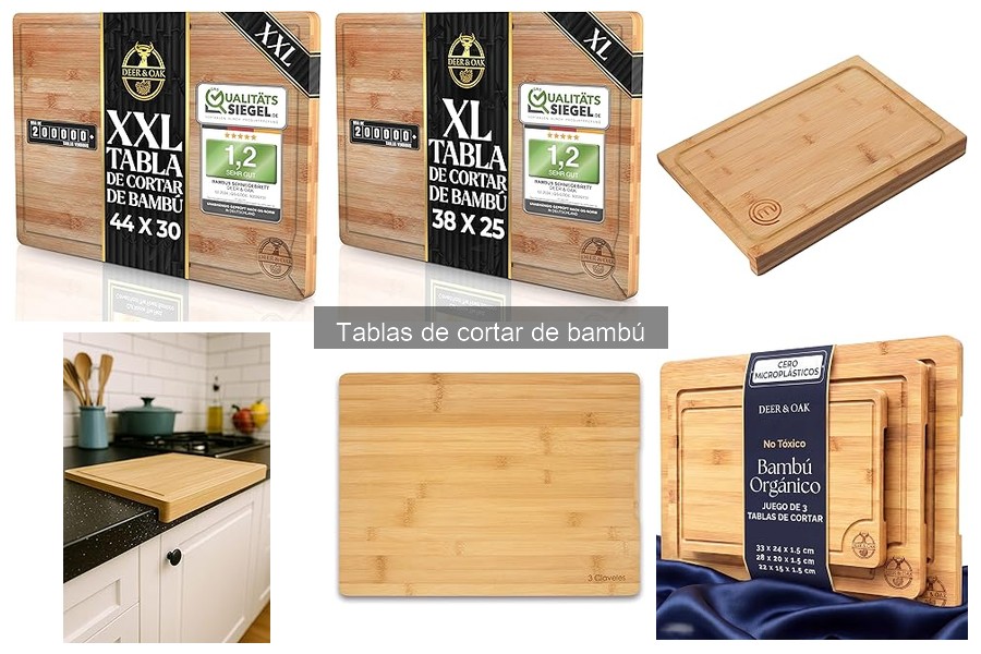 Alternativas a las Tablas de Cortar de Bambú en Cocina