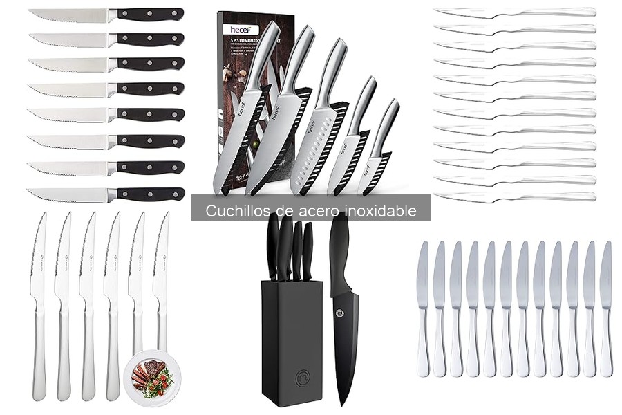 Alternativas a los cuchillos de acero inoxidable en cocina