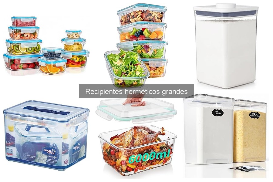 Alternativas a los recipientes herméticos grandes para almacenar