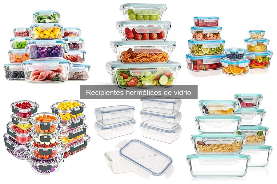 Alternativas a recipientes herméticos de vidrio para almacenar