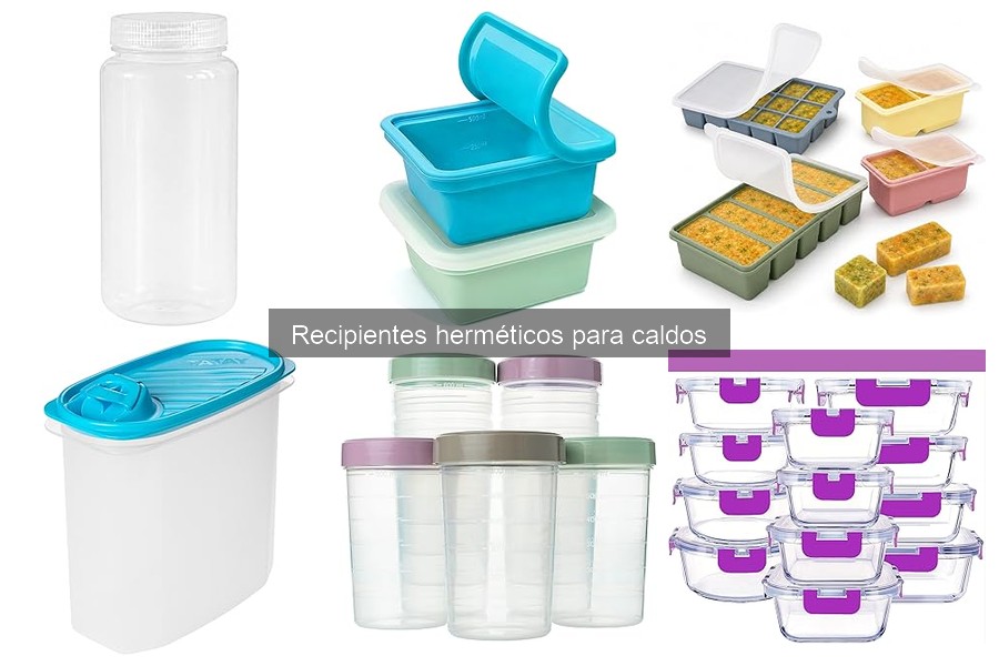 Alternativas a recipientes herméticos para caldos