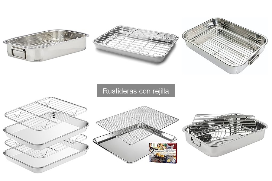 Alternativas a rustideras con rejilla para asados