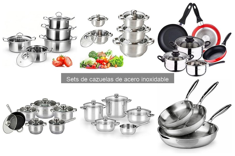 Alternativas a sets de cazuelas de acero inoxidable en la cocina