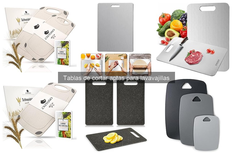 Alternativas a tablas de cortar aptas para lavavajillas
