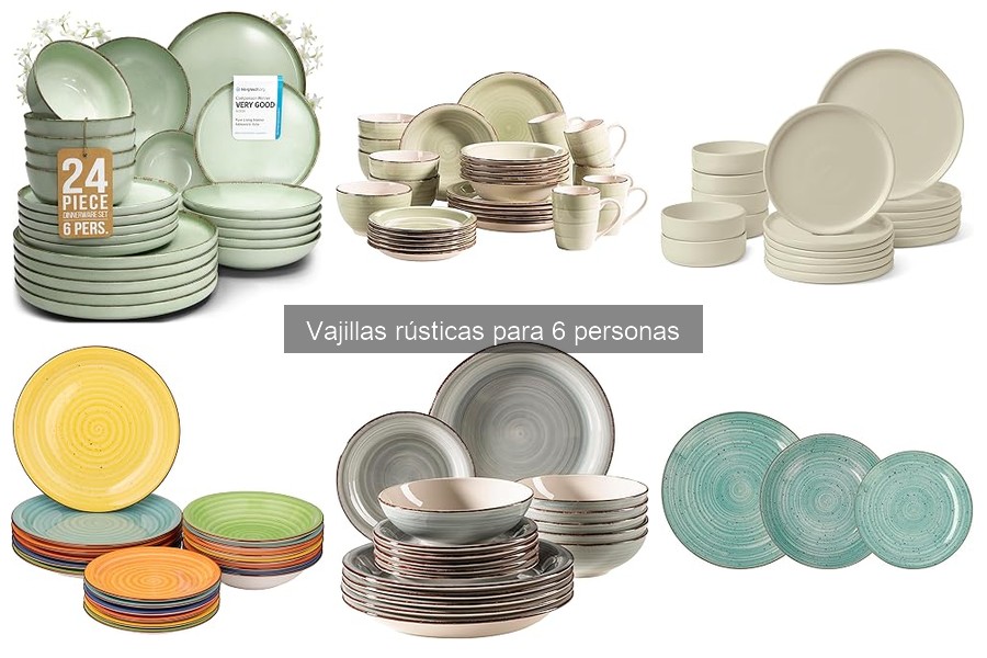 Alternativas a vajillas rústicas para comidas familiares