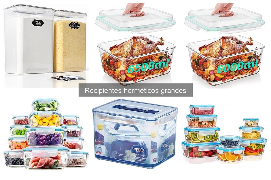 Beneficios de elegir recipientes herméticos grandes para almacenamiento