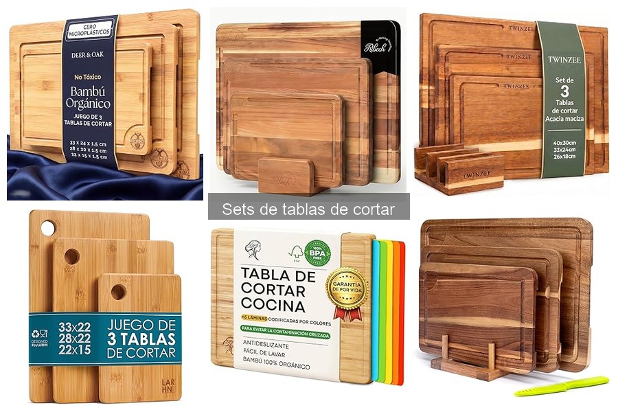 Beneficios de tener un set de tablas de cortar en la cocina