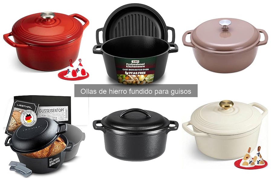 Beneficios de usar ollas de hierro fundido para guisos