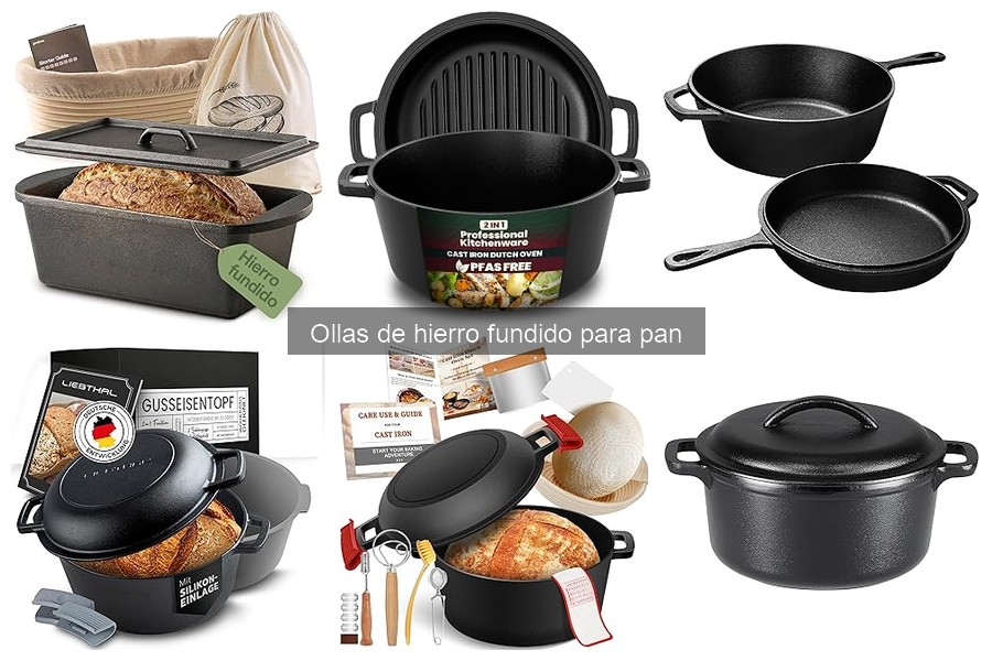 Características de las ollas de hierro fundido para pan