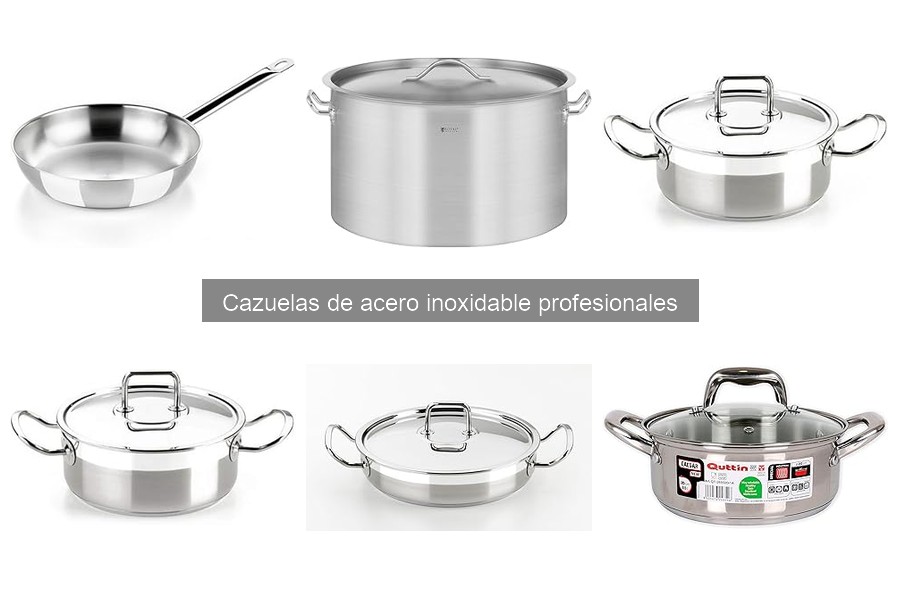 Características esenciales de cazuelas de acero inoxidable