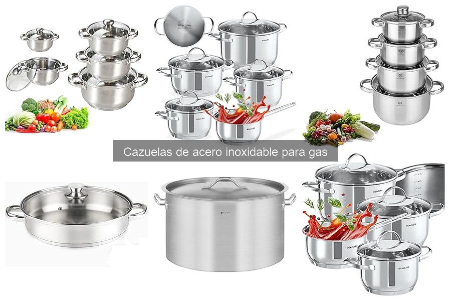 Cazuelas de acero inoxidable para gas: características y beneficios