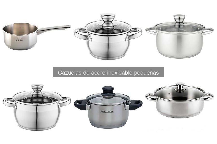 Cazuelas de acero inoxidable pequeñas vs. otros materiales