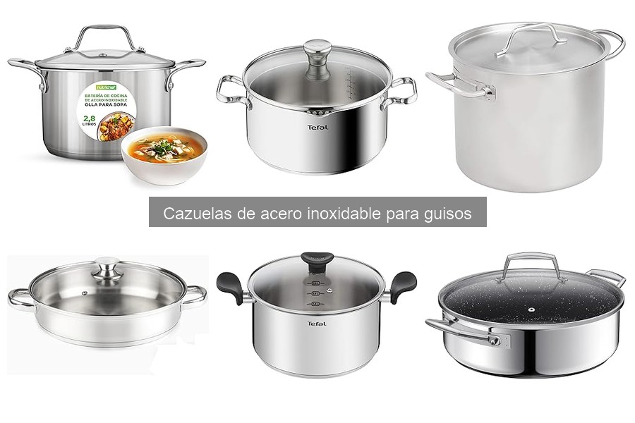 Cazuelas de acero inoxidable vs. hierro fundido: ¿cuál elegir?