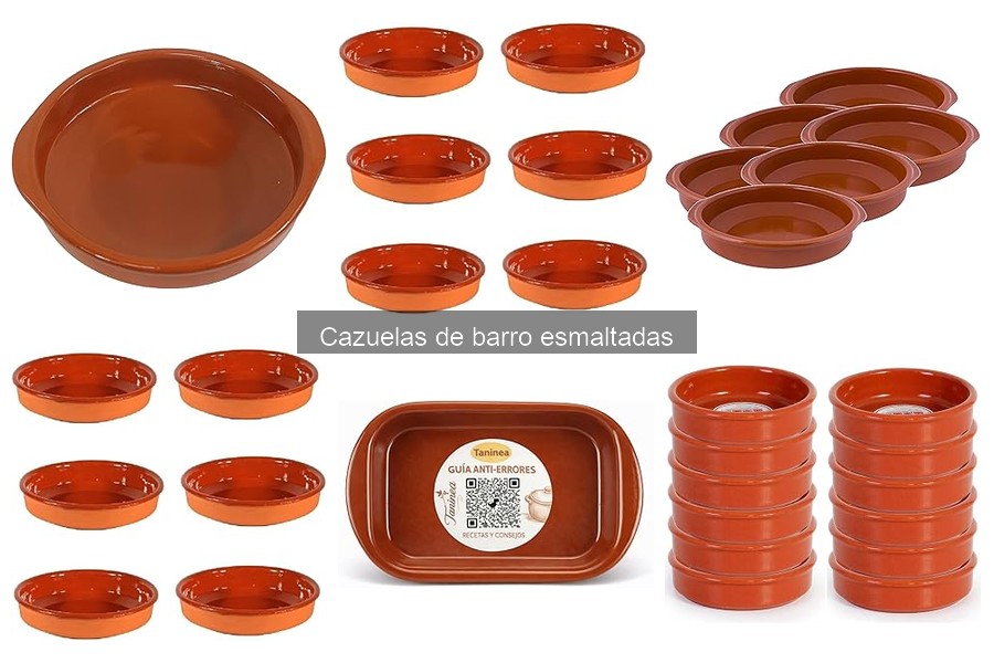 Cazuelas de barro esmaltadas: características y beneficios