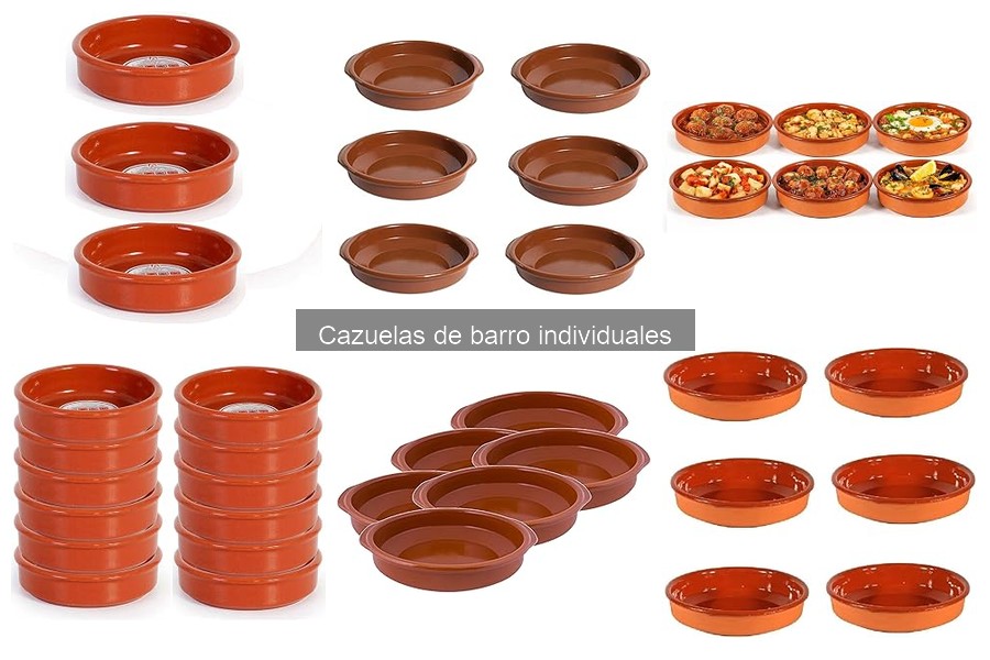 Cazuelas de barro individuales para dietas específicas