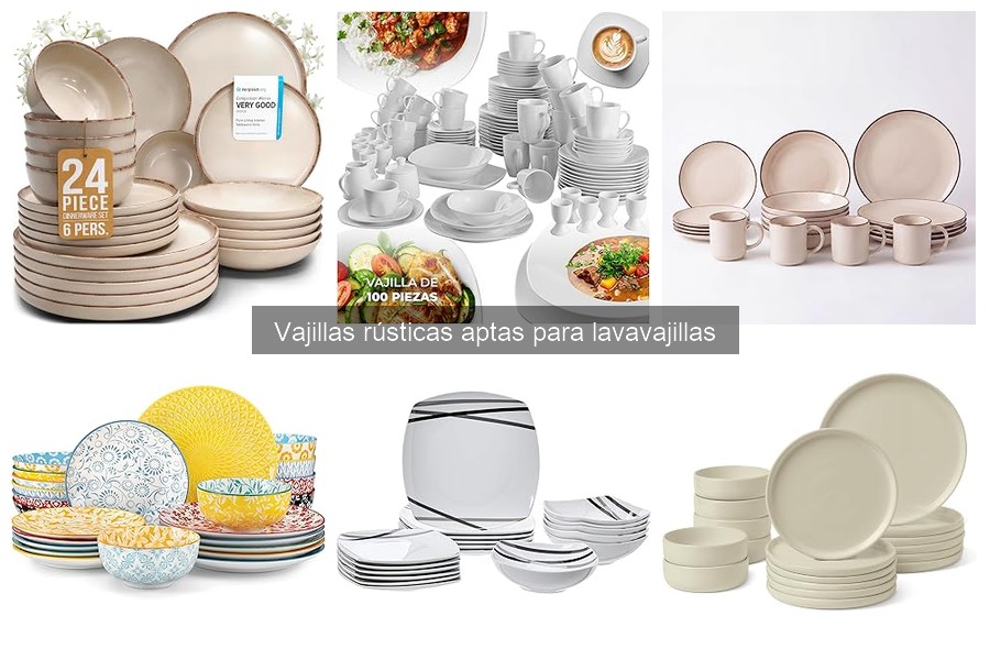 Cómo cuidar vajillas rústicas aptas para lavavajillas