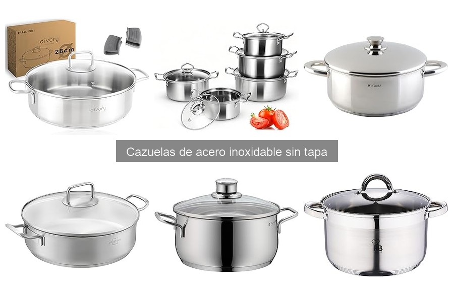 Cómo cuidar y mantener cazuelas de acero inoxidable sin tapa