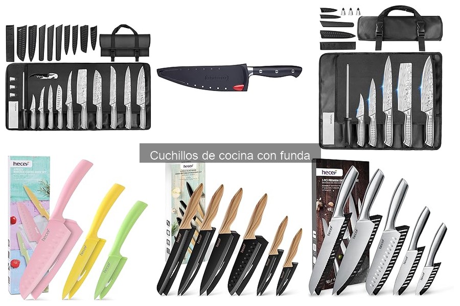 Cómo cuidar y mantener cuchillos de cocina con funda