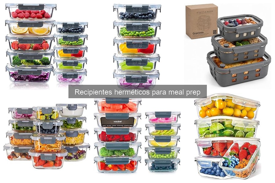 Cómo elegir recipientes herméticos para meal prep