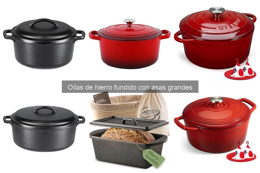 Cómo utilizar una olla de hierro fundido con asas grandes