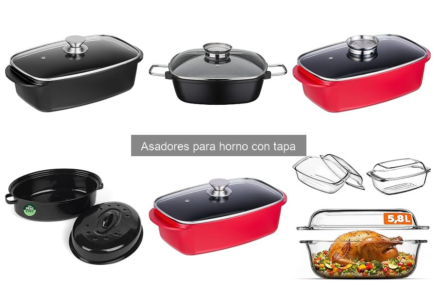 Comparativa Asadores para Horno con Tapa vs Sin Tapa