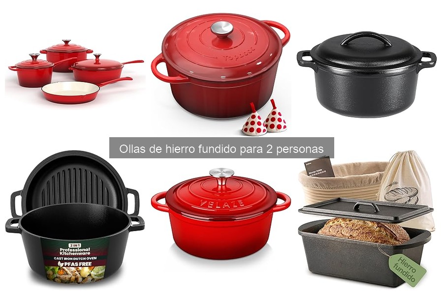 Comparativa de las Mejores Ollas de Hierro Fundido para 2 Personas