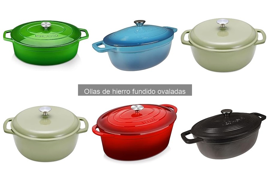 Comparativa: Ollas de hierro fundido ovaladas vs. redondas