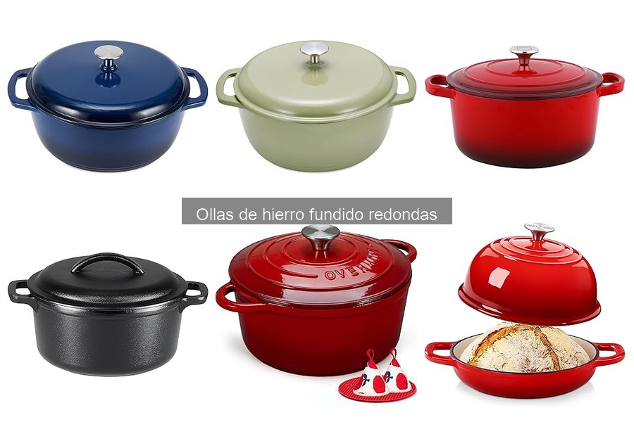 Comparativa: Ollas de hierro fundido redondas vs ovaladas