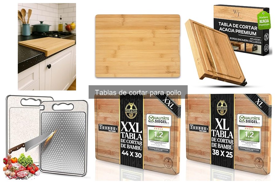 Comparativa: Tablas de Cortar de Madera vs. Plástico para Pollo