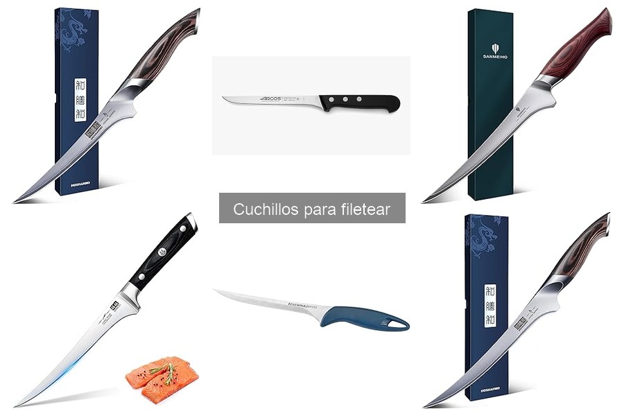 Cuchillos para filetear vs. cuchillos de chef: ¿cuál elegir?