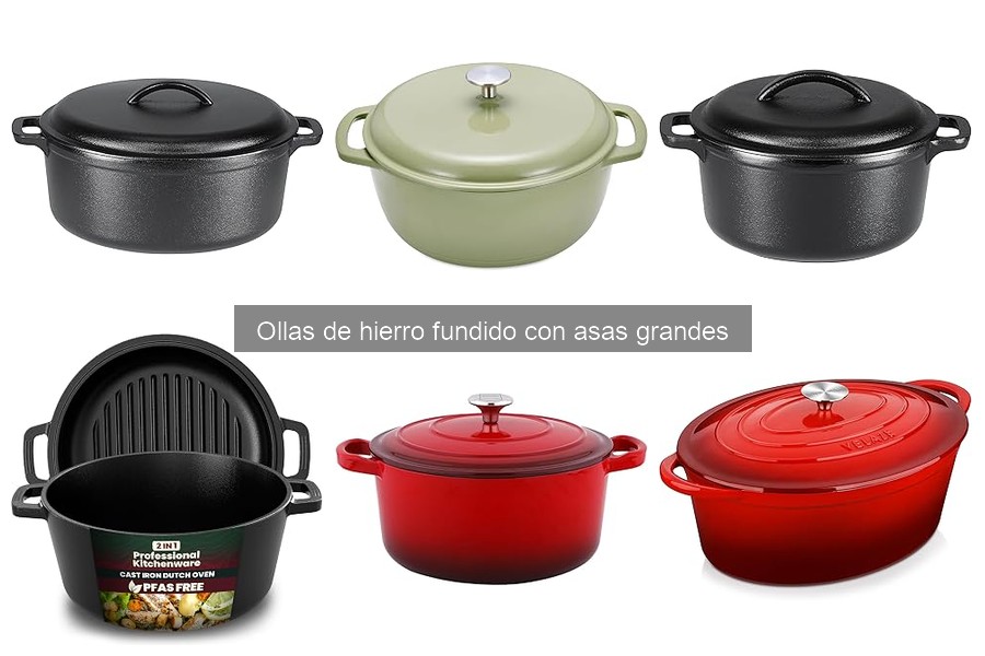 Dónde comprar ollas de hierro fundido con asas grandes baratas
