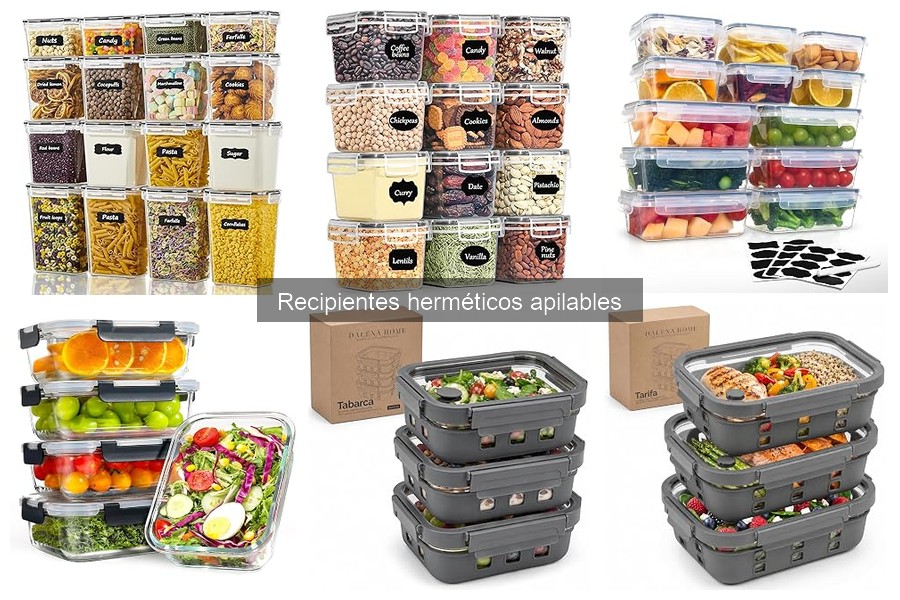 Dónde comprar recipientes herméticos apilables baratos