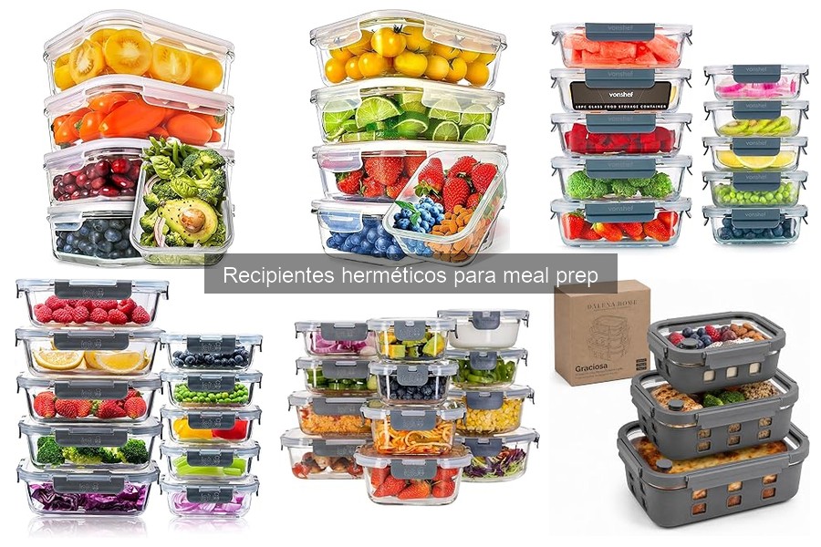 Dónde comprar recipientes herméticos para meal prep baratos