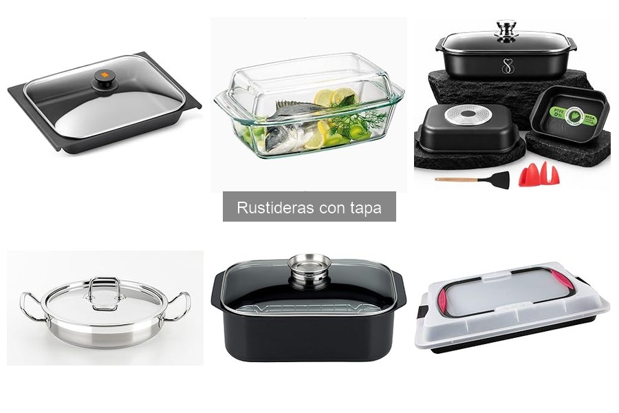 Dónde comprar rustideras con tapa al mejor precio