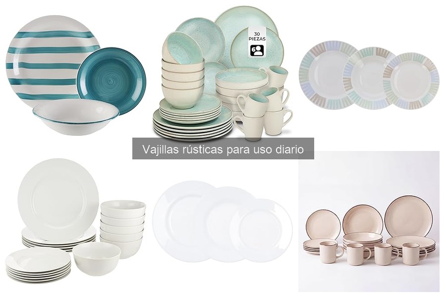 Dónde comprar vajillas rústicas de calidad para uso diario