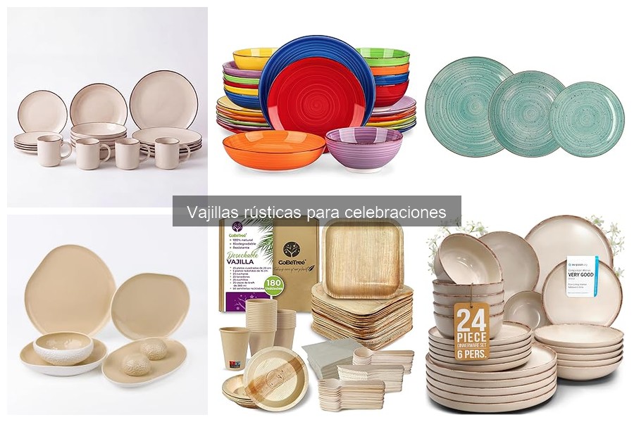 Dónde comprar vajillas rústicas para celebraciones