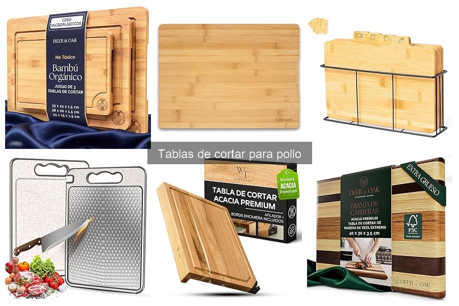 ** Errores comunes al usar tablas de cortar para pollo
