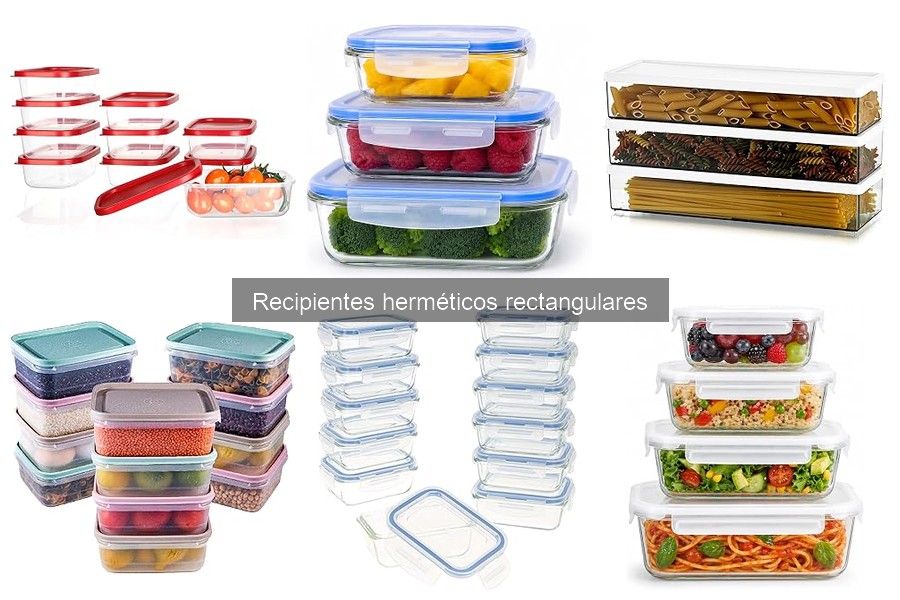 Guía de Uso y Cuidado de Recipientes Herméticos Rectangulares