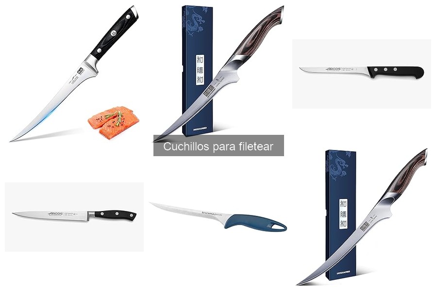 Guía para filetear pescado con cuchillos específicos