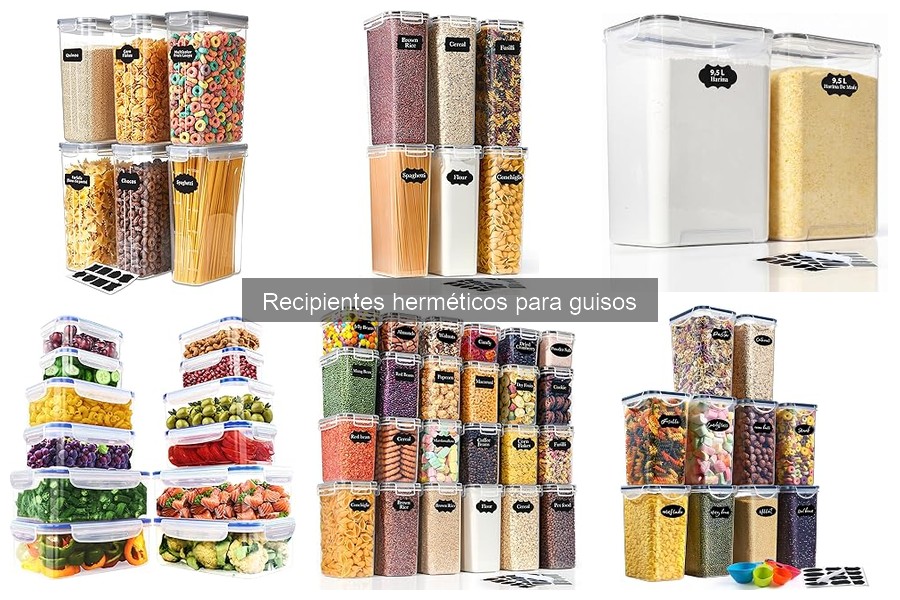 Mantenimiento y limpieza de recipientes herméticos para guisos