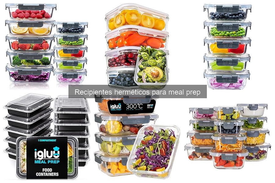 Mantenimiento y limpieza de recipientes herméticos para meal prep