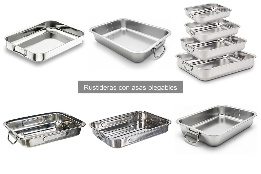 Mantenimiento y limpieza de rustideras con asas plegables